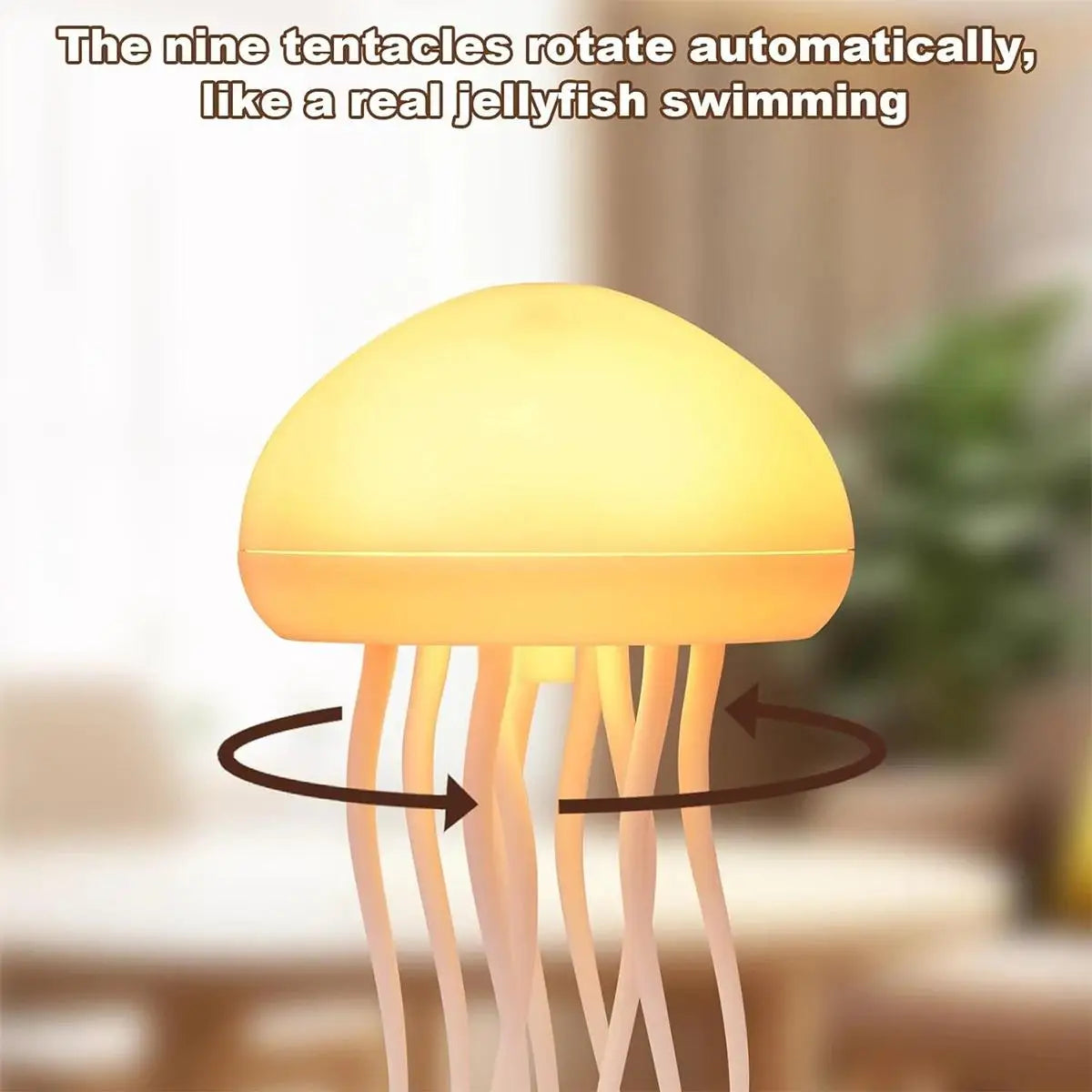 Rotating Voice Controlled Jellyfish Ambient Light