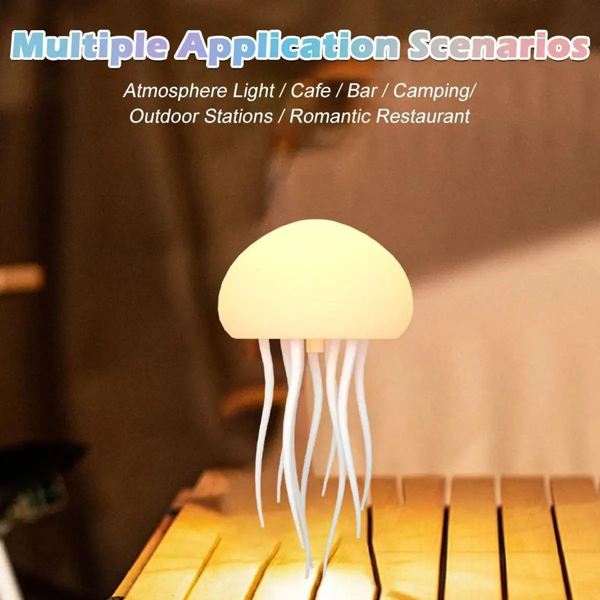 Rotating Voice Controlled Jellyfish Ambient Light