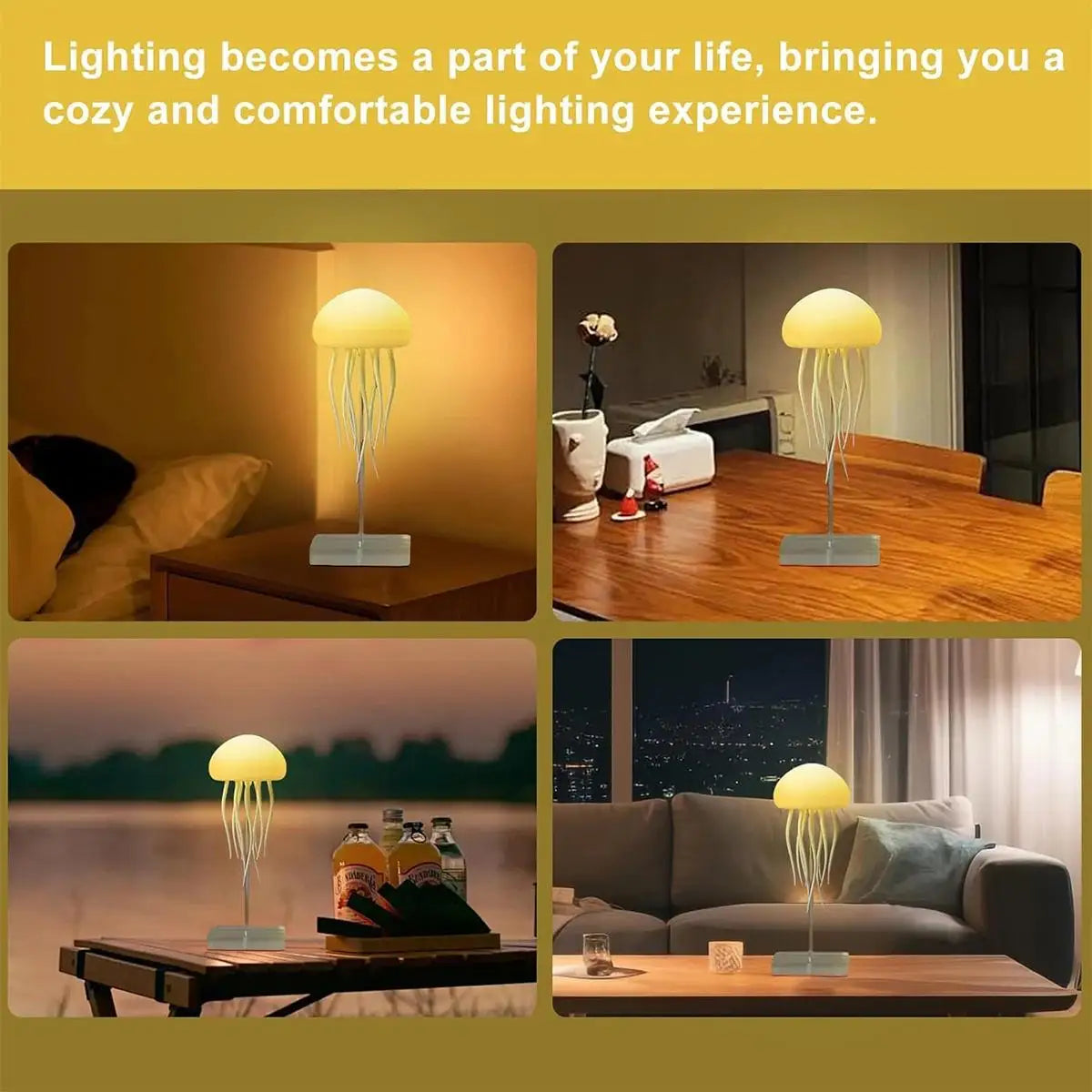 Rotating Voice Controlled Jellyfish Ambient Light