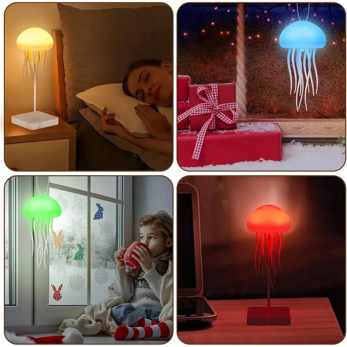 Rotating Voice Controlled Jellyfish Ambient Light